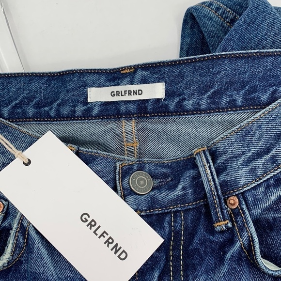 GRLFRND Karolina skinny high-rise jeans distressed denim new 25 - Picture 7 of 8